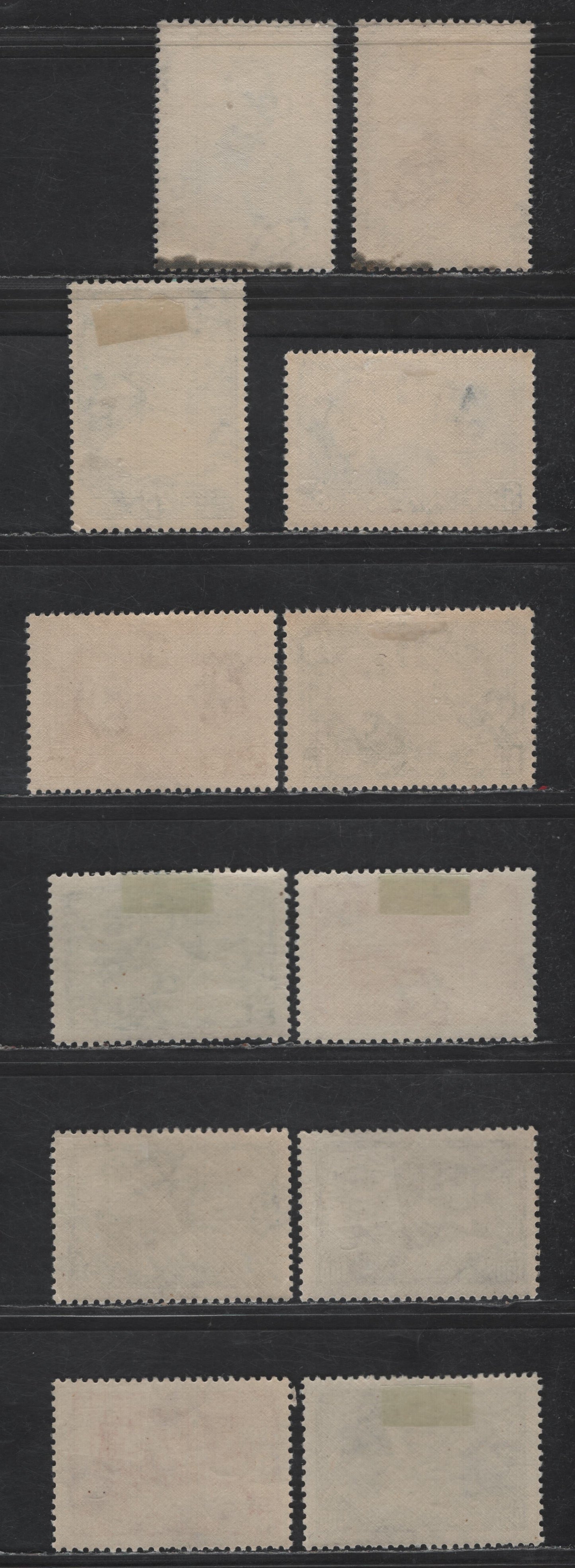 Lot 326 Greece #389-390, 408, 409-411 3d Black & Brown - 400d Steel Blue, 1936 Re-Burial Of King Constantine - 1943 Airmail Issues, 12 VFOG Singles