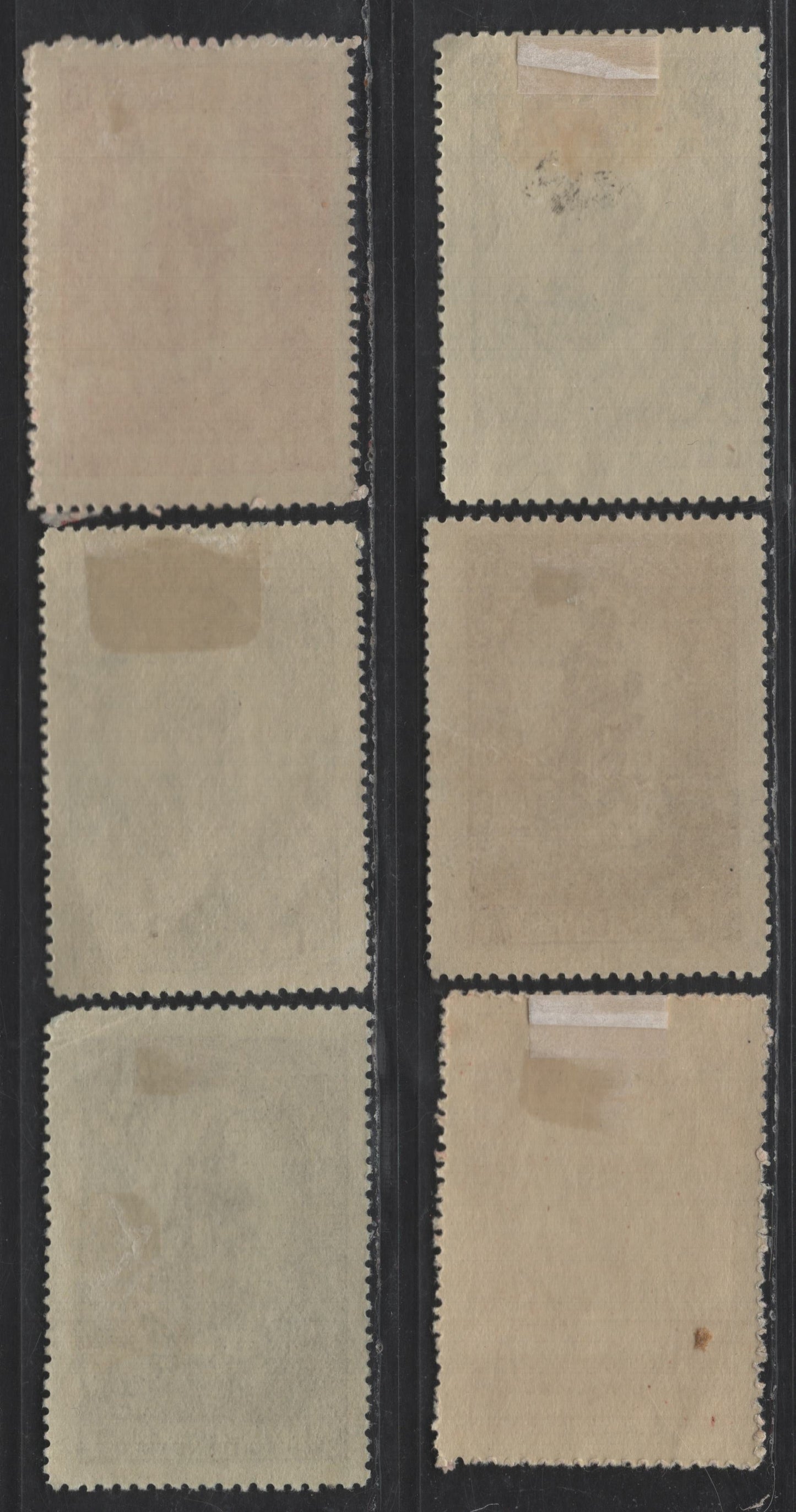 Lot 190 Liechtenstein SC#47-49 50h - 2k Olive Green - Dark Blue Madonna & Child, 1920 80th Birthday Of Prince Johann II Issue, 6 VFOG Singles, Additional Shade For Each Value