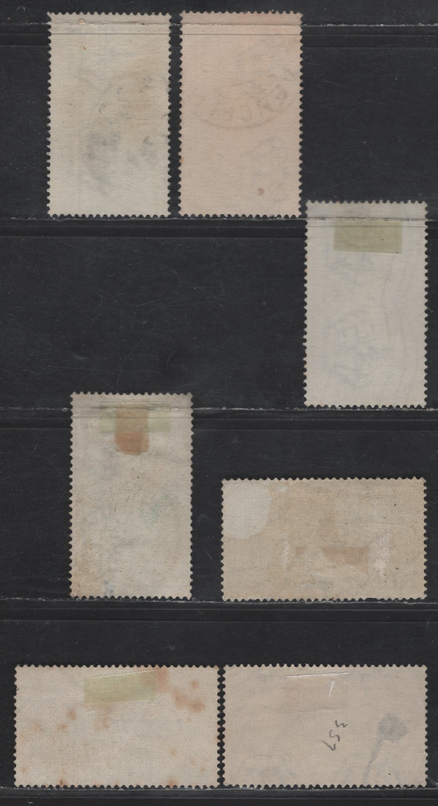 Lot 234 Italy SC#347-348, 352, 356-359 50c - 1.25l Purple - Dark Blue International Aeronautical Salon - Bellini, 1935 International Aeronautical Salon - Bellini Issues, 7 Fine Used Singles