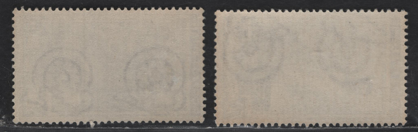 Lot 249 Italy SC#562 & 562var 50l Violet Professions, 1950 Professions Definitive Issue, 2 VFOG Singles, Showing Light & Dark Overall Shading