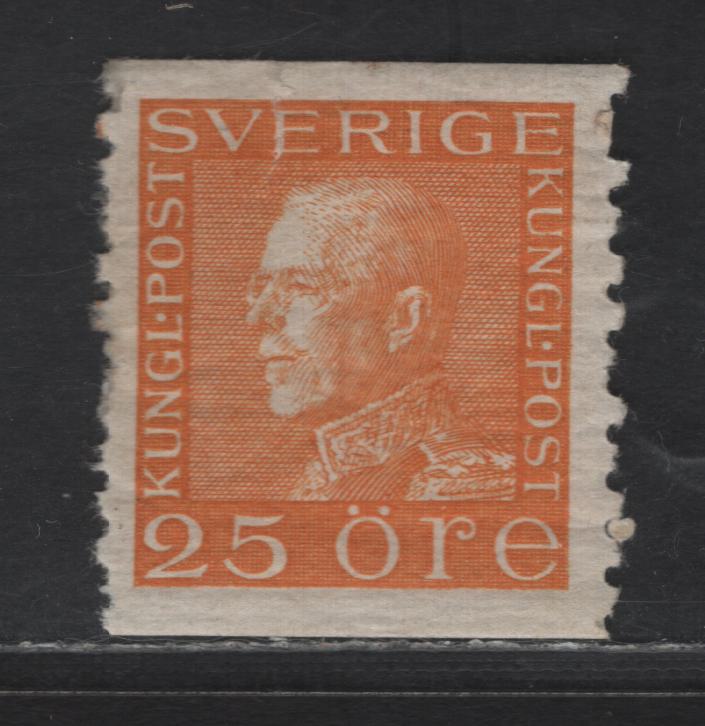 Lot 344 Sweden SC#177 25o Orange King Gustav V, 1921-1936 King Gustav V Issue, A FOG Single
