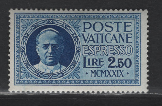 Lot 391 Vatican City #E2 2.50L Blue, 1929 Special Delivery Issue, A FOG Single