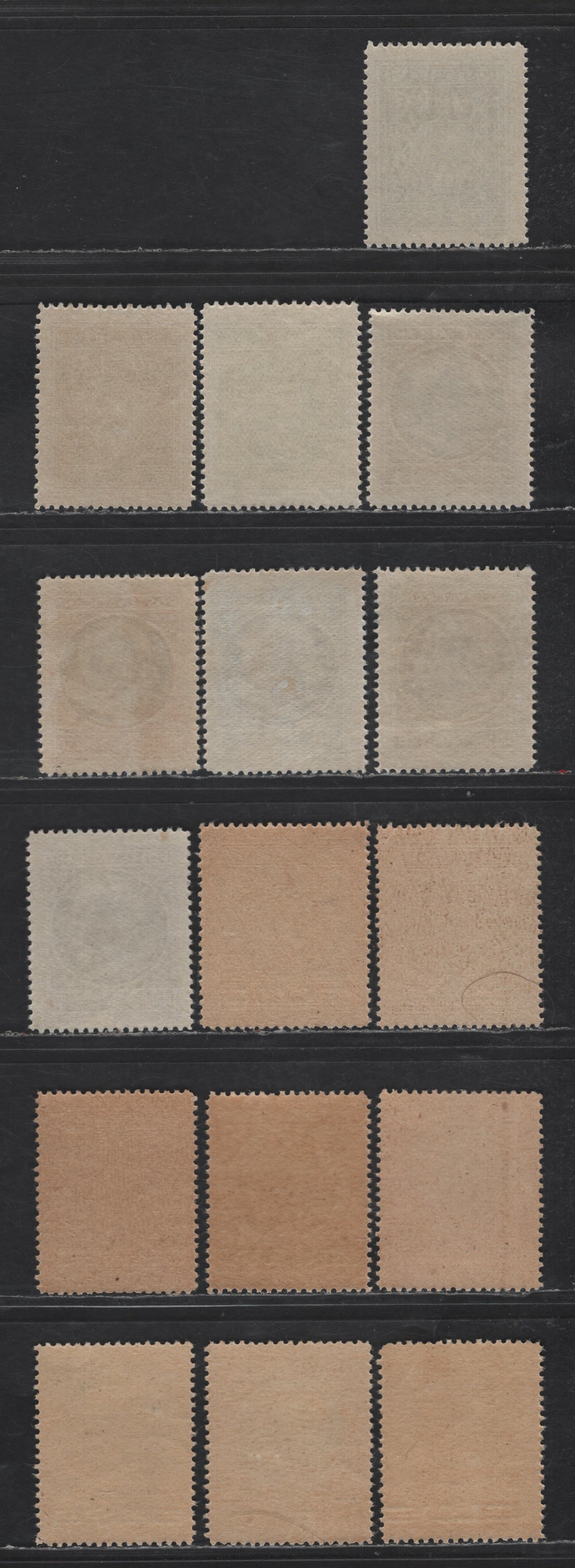 Lot 393 Vatican City #91-98, 102-109 5c Grey - 30L On 20L Grey Green & Black, 1945-1946 Pope Pius XII & Surcharges Issues, 16 F & VF NH&OG Singles