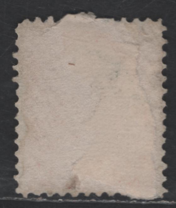 Lot 422 Canada SC#37e 3c Red Queen Victoria, 1870-1893 Small Queen Issue, A Fine Used Single, Mid Montreal Printing, Paper MM-B, No Pos. Dot, Perf 11.75x12