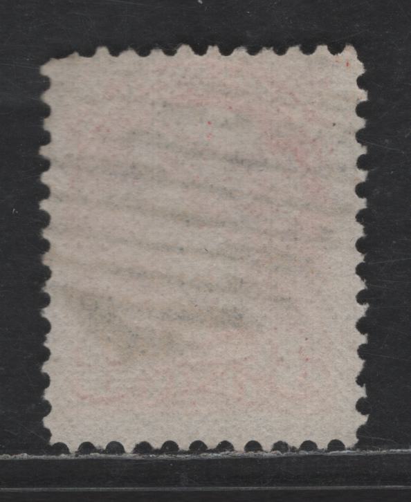 Lot 430 Canada SC#37iii 3c Red Orange Queen Victoria, 1870-1893 Small Queen Issue, A Fine Used Single, Mid Montreal Printing, Left Column, Paper MM-R, No Pos. Dot, Perf 11.75x12