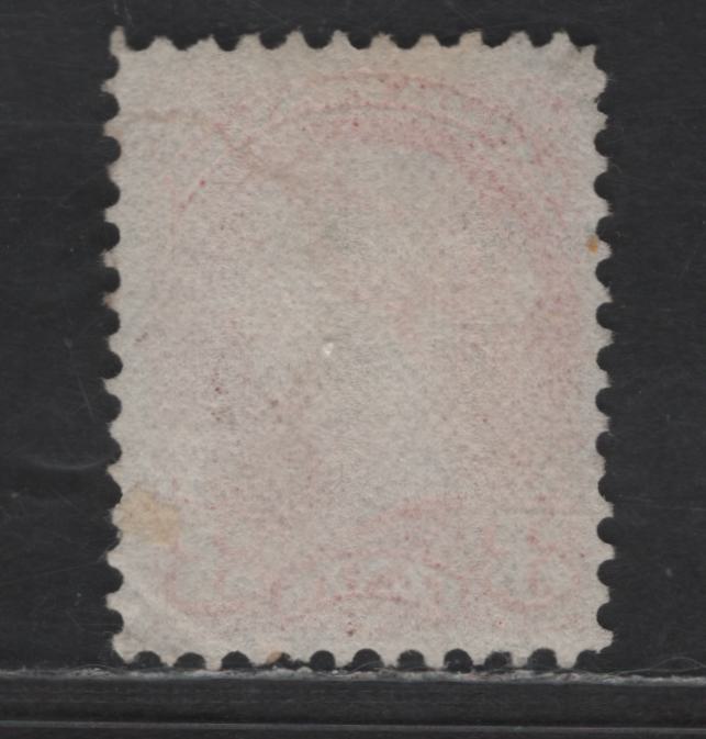 Lot 445 Canada SC#37 3c Bright Orange Queen Victoria, 1870-1893 Small Queen Issue, A Very Good Used Single, Late Montreal Printing, Paper LM-T, Perf 11.9x12, No Dot, June 1882