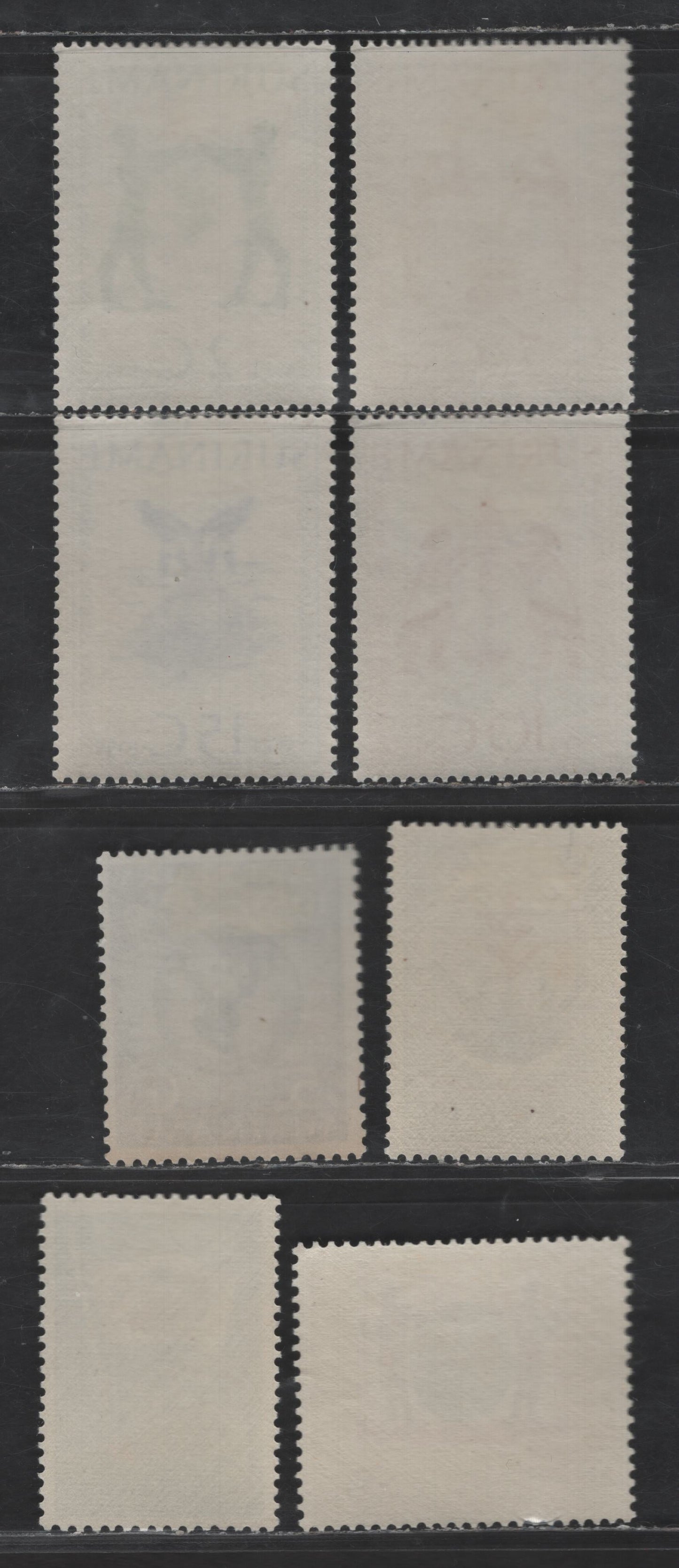 Lot 275 Suriname SC#265-269, 276, 282-283 2c - 15c Dark Green - Multicolored Caribbean Tourist Association - Freedom Day, 1955-1960 Caribean Tourist Association - Freedom Day Issues, 8 F/VFOG Singles