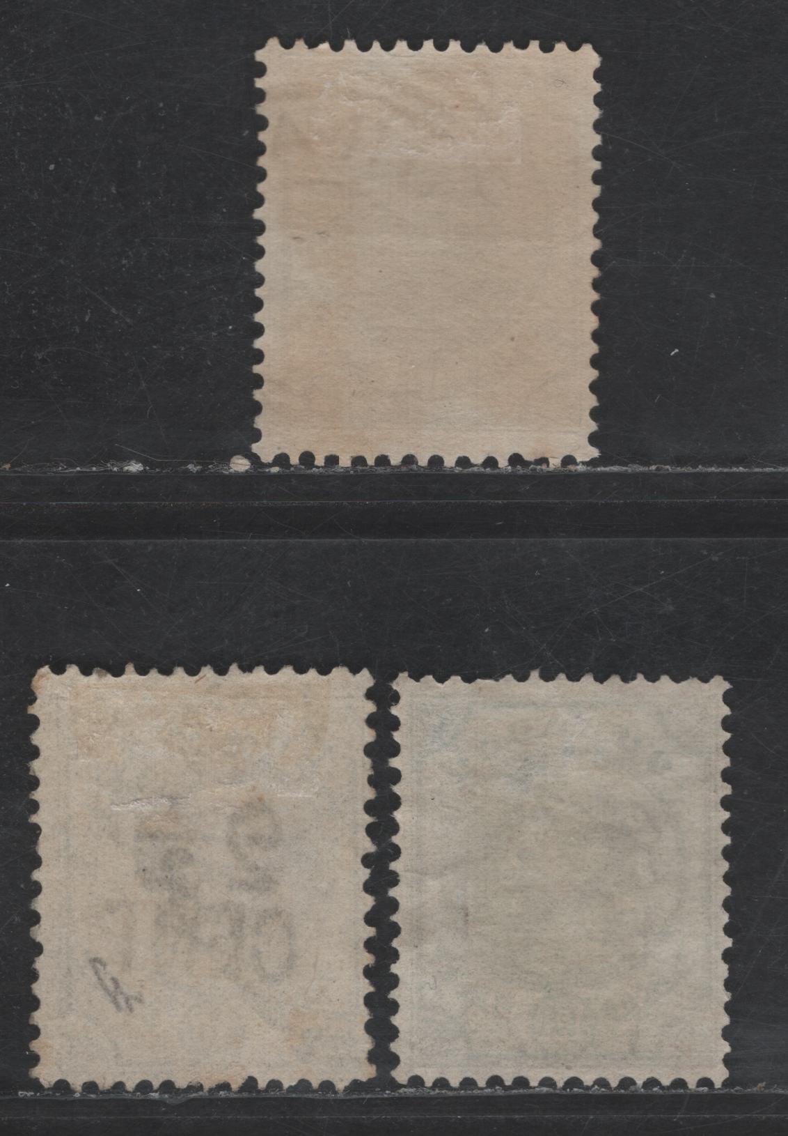 Lot 301 Netherlands Antilles SC#19-20, 26 10c - 2.5c on 30c Ultramarine - Gray Queen Wilhelmina & King William III, 1892-1895 Queen Wilhelmina & King William III Issues, 3 Fine Used Singles