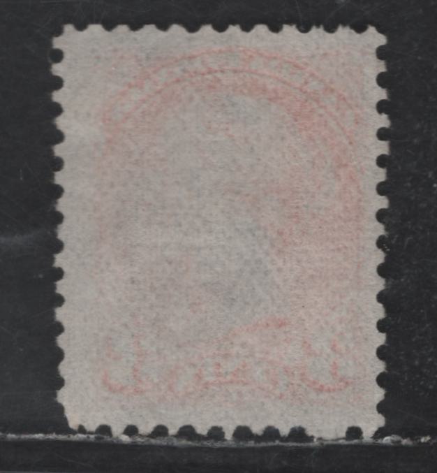 Lot 392 Canada SC#37 3c Bright Red Orange Queen Victoria, 1870-1893 Small Queen Issue, A Fine Used Single, Mid Montreal Printings, Paper MM-Y, Perf 12, No Pos. Dots