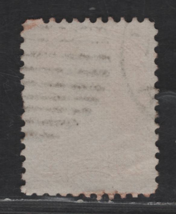 Lot 398 Canada SC#37 3c Dull Red Orange Queen Victoria, 1870-1893 Small Queen Issue, A Fine Used Single, Mid Montreal Printing, Paper MM-D, Perf 12, No Pos. Dots