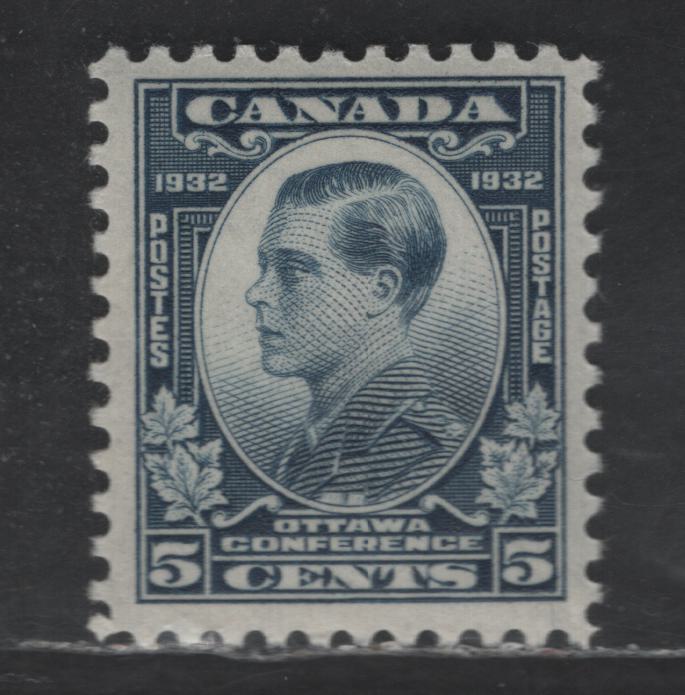 Lot 132 Canada SC#193 5c Gray Blue Prince of Wales, 1932 Imperial Economic Conference Issue, A VFNH Single, Mottled Cream Satin Gum