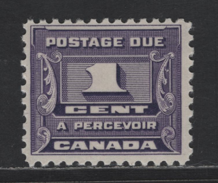 Lot 142 Canada SC#J11 1c Dull Bluish Violet Numeral, 1933-1934 Third Postage Due Issue, A FNH Single, Cream Gum