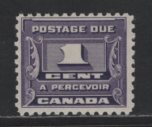 Lot 142 Canada SC#J11 1c Dull Bluish Violet Numeral, 1933-1934 Third Postage Due Issue, A FNH Single, Cream Gum