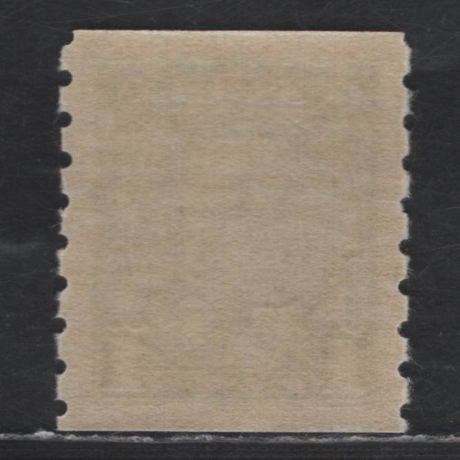 Lot 153 Canada SC#228 1c Green King George V, 1935 KGV Pictorial Coil Issue, A VFNH Coil Single, Crisp Horizontal Wove Paper, No Mesh, Semi Glossy Deep Cream Gum