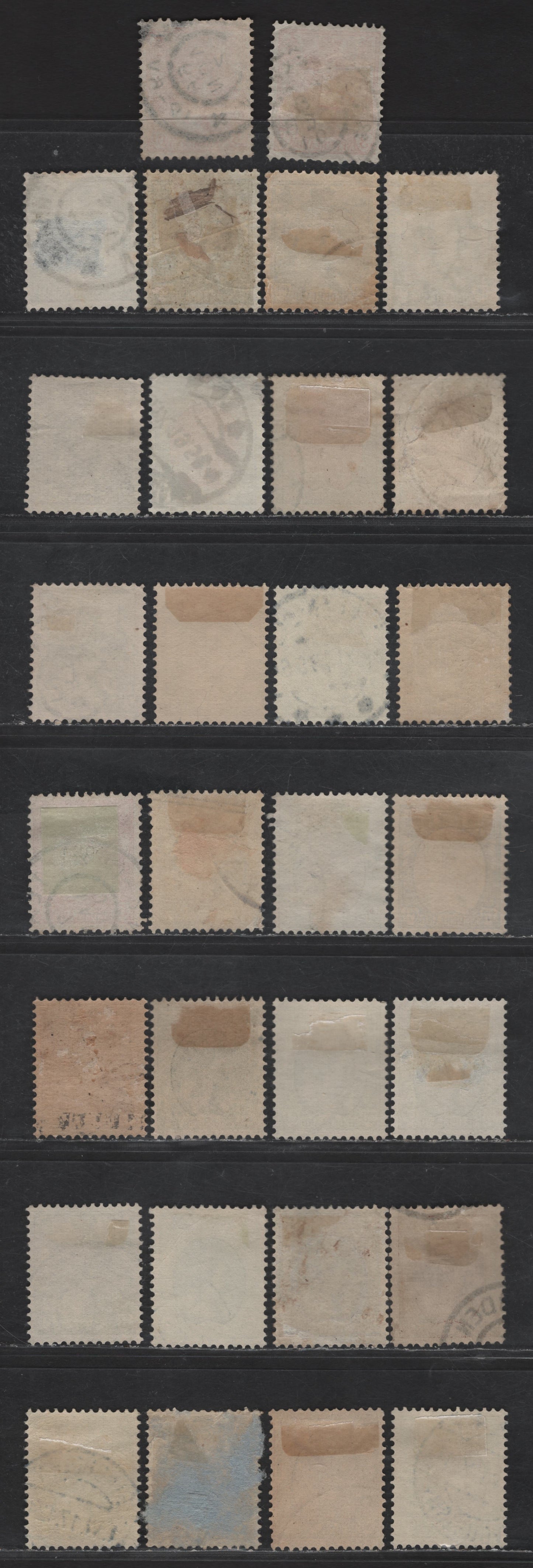 Lot 209 Netherlands SC#61-63, 65-66, 68, 70, 73-a, 75, 78, 80-81 3c - 50c Yellow Orange - Gray & Violet Queen Wilhelmina, 1898-1924 Queen Wilhelmina Issue, 13 Fine/Very Fine Used Singles, Unlisted Shade Variations Not Listed In 208