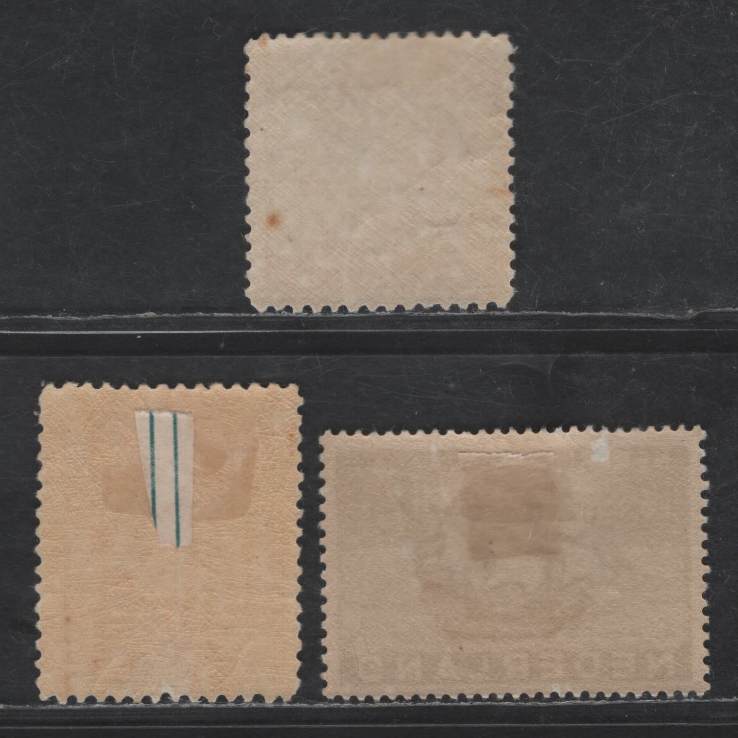 Lot 242 Netherlands SC#140-141, 203 2c - 12.5c Black Brown - Dull Blue Royal Dutch Lifeboat Society - Curacao Tercentenary, 1924-1934 Royal Dutch Lifeboat Society - Curacao Tercentenary Issues, 3 F/VFOG Singles, Small Gum Thin On 203