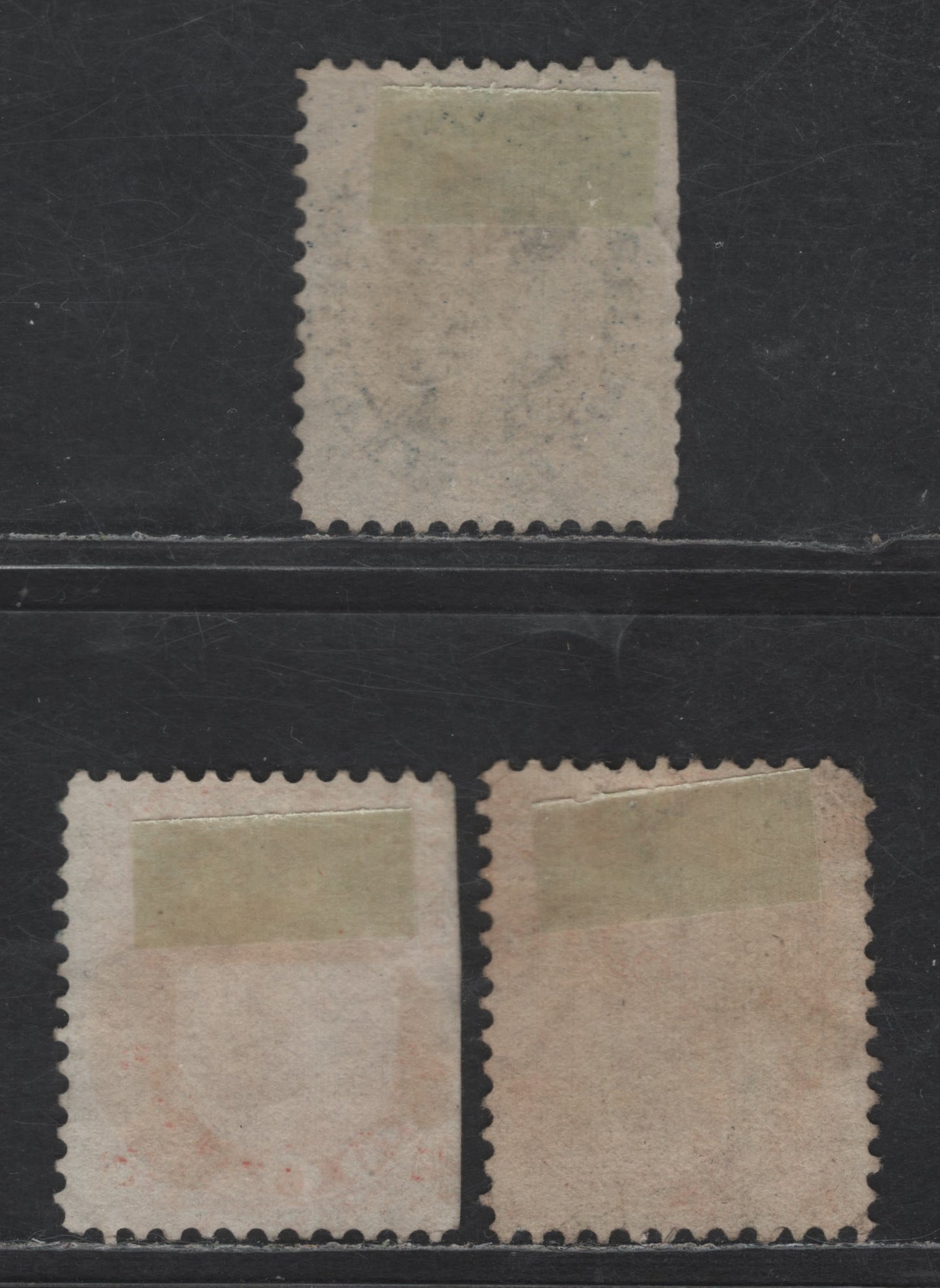 Lot 28 Canada SC#14, 19, 20i 1c - 17c Rose - Blue Queen Victoria, 1859-1864 First Cents Issue, 3 Good/Very Good Used Singles, 17c With Clipped Perfs At UL, 2c With Cut Edge At Left & 1c With Pulled UL Corner