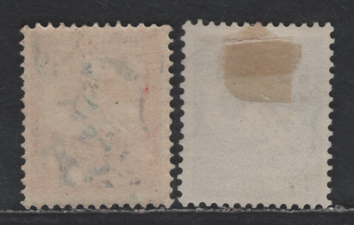 Lot 297 Netherlands SC#B39-B40 6c+4c - 12.5c+3.5c Scarlet - Dark Blue Child on Dolphin, 1929 Semi Postal Issue, 2 F/VFOG Singles
