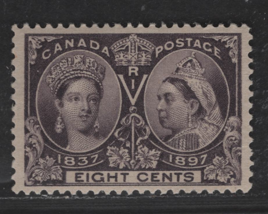 Lot 64 Canada SC#56 8c Dark Violet Queen Victoria, 1897 Diamond Jubilee Issue, A VFOG Single