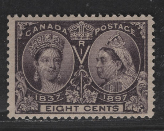 Lot 64 Canada SC#56 8c Dark Violet Queen Victoria, 1897 Diamond Jubilee Issue, A VFOG Single