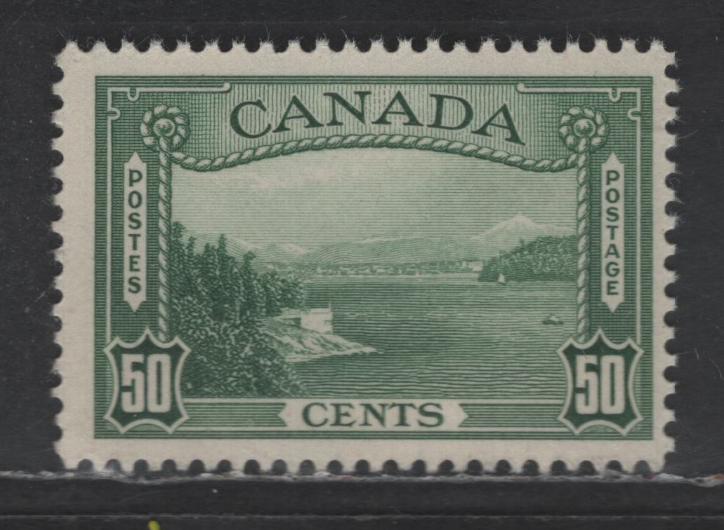 Lot 8 (C) Canada SC#244 50c Green Vancouver Harbor, 1938 Pictorial Issue, A VFNH Single