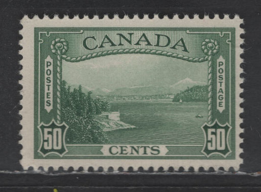 Lot 8 (C) Canada SC#244 50c Green Vancouver Harbor, 1938 Pictorial Issue, A VFNH Single