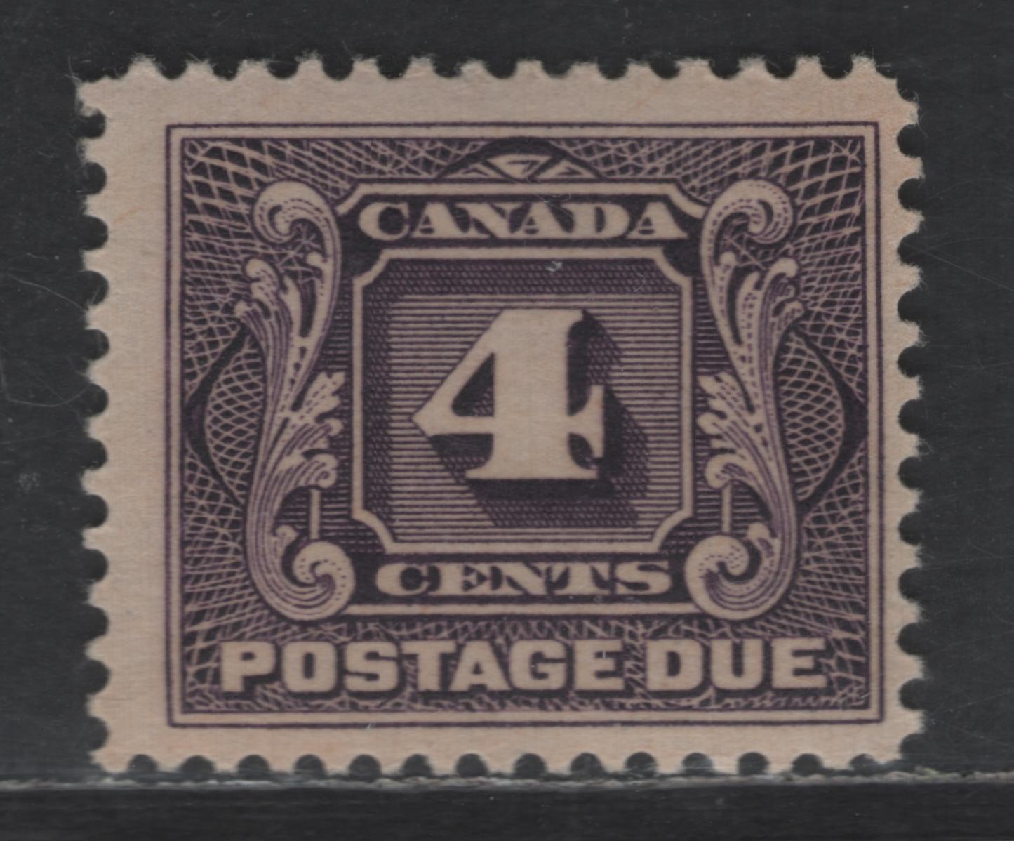 Lot 92 Canada SC#J3 4c Deep Rose Lilac Numeral, 1906-1928 First Postage Due Issue, A FNH Single, Dry Printing