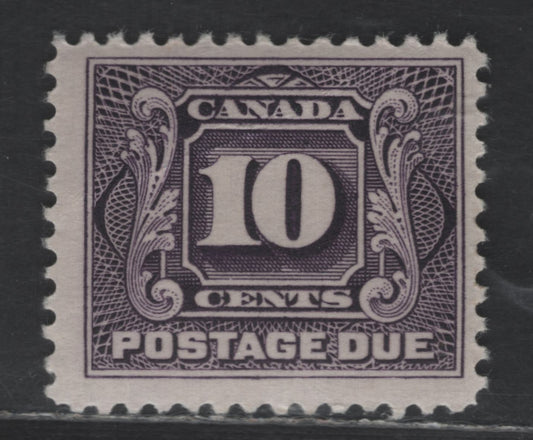 Lot 93 Canada SC#J5 10c Deep Rose Lilac Numeral, 1906-1928 First Postage Due Issue, A VGNH Single, Dry Printing, Small Internal Crease At UL