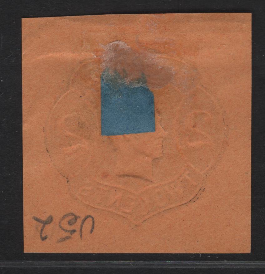 Lot 11 United States SC#U52 2c Black Jackson, 1863-1864 Third Nesbitt Issue, A Very Fine Used Single, Orange Paper