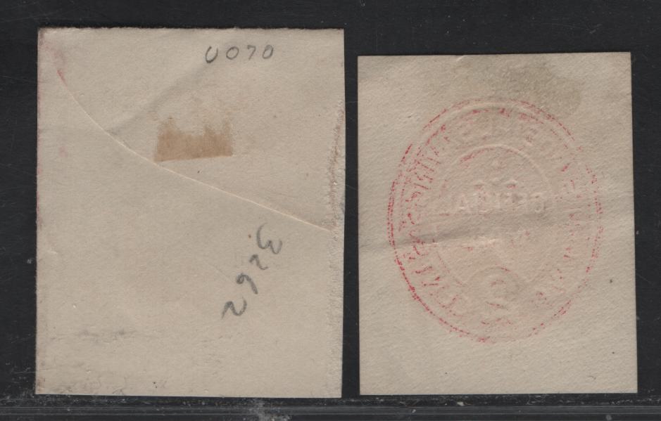 Lot 134 United States SC#U070 1c && 2c Green & Carmine Postal Savings, 1911 Postal Savings Issue,  Fine/Very Fine Used Singles, 1c Green On White