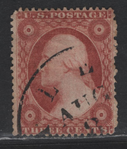 Lot 144 (C) United States Of America SC#26 3c Dull Red George Washington, 1857-1861 Perforated Toppan Carpenter Issue, A Fine Used Single Type III