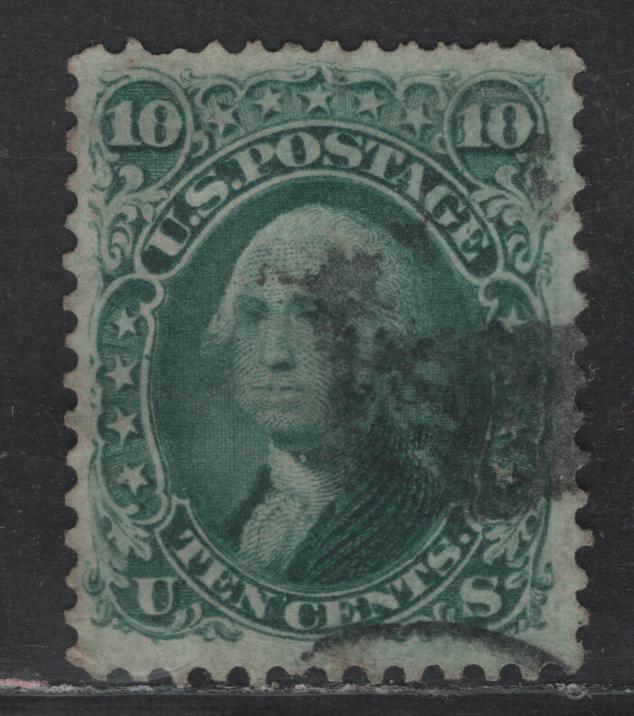 Lot 149 (C) United States Of America SC#68 10c Green George Washington, 1861-1869 Civil War Issue, A Fine Used Single