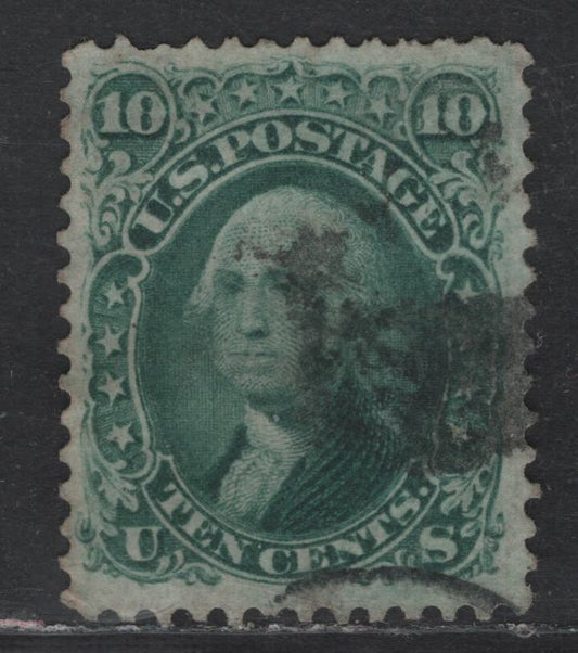 Lot 149 (C) United States Of America SC#68 10c Green George Washington, 1861-1869 Civil War Issue, A Fine Used Single
