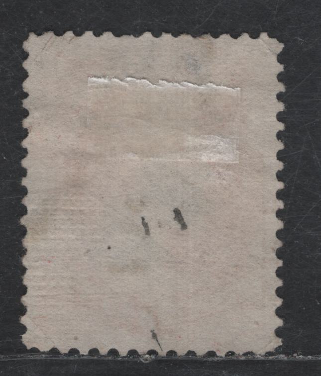 Lot 168 (C) United States Of America SC#137A 6c Carmine Abraham Lincoln, 1870-1871 Grilled Large Banknote Issue, A Fine Used Single I-Grill (8.5 x 10 mm), Very Small Corner Crease At UL