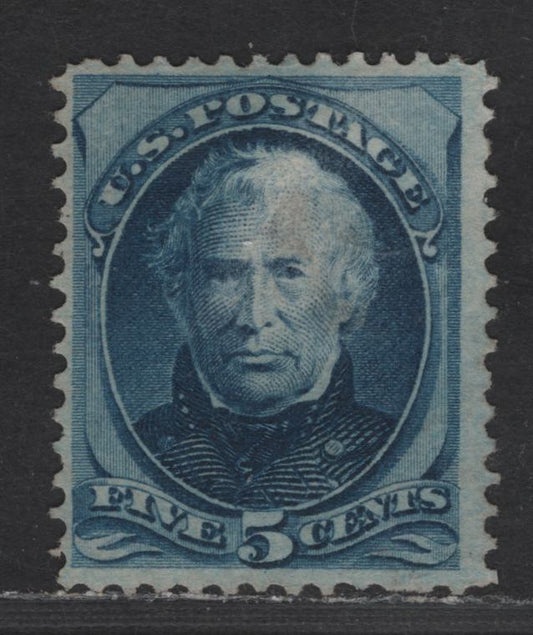 Lot 176 United States Of America SC#179 5c Blue Zachary Taylor, 1873-1879 Continental Bank Note Large Banknote Issue, A Fine Used Single Cleaned To Appear Mint