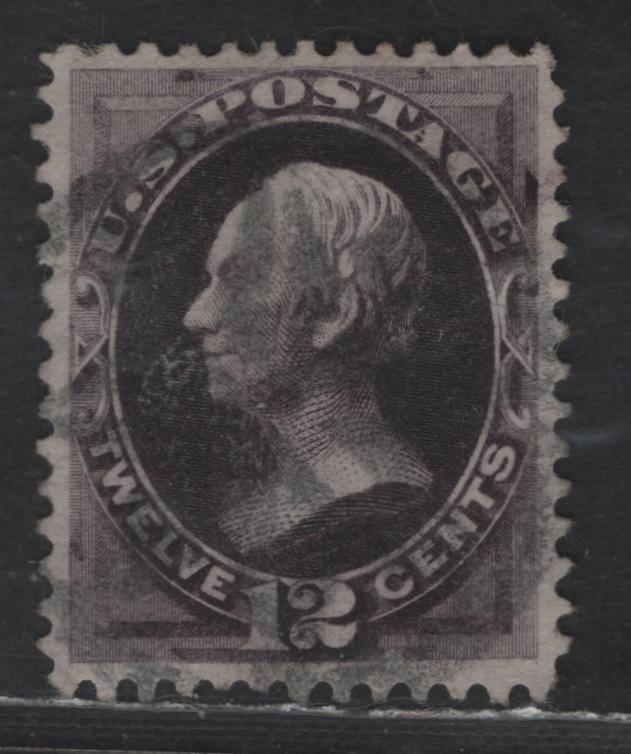 Lot 178 (C) United States Of America SC#162 12c Blackish Violet Henry Clay, 1873-1879 Continental Bank Note Large Banknote Issue, A VF Used Single