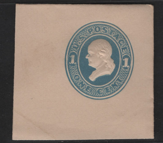 Lot 19 United States SC#U115 1c Blue Perry, 1874-1886 Seventh Nesbitt Issue, A Fine Used Singles, Cream Paper