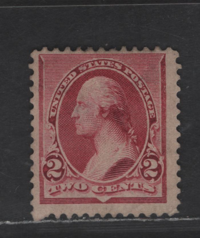 Lot 204 United States Of America SC#219D 2c Lake George Washington, 1890-1893 Small Banknote Issue, A VG unused Single Shallow Thin