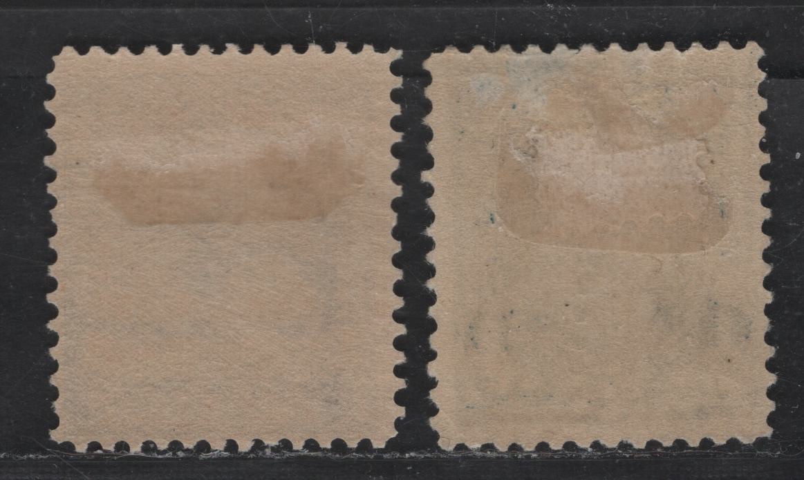 Lot 226 United States Of America SC#264, 268 1c, 3c Blue & Deep Purple Franklin & Jackson, 1895-1903 Watermarked First Bureau Banknote Issue, 2 Fine OG Singles