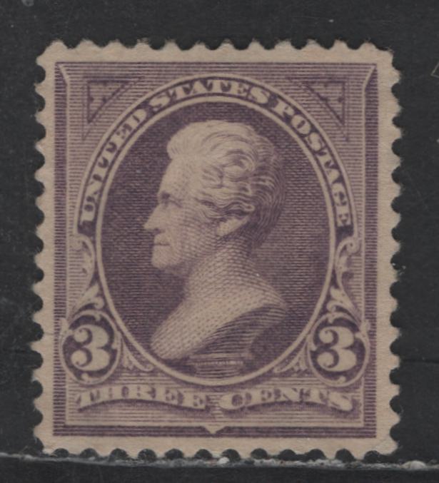 Lot 229 United States Of America SC#268 3c Dull Purple Andrew Jackson, 1895-1903 Watermarked First Bureau Banknote Issue, A VF unused Single