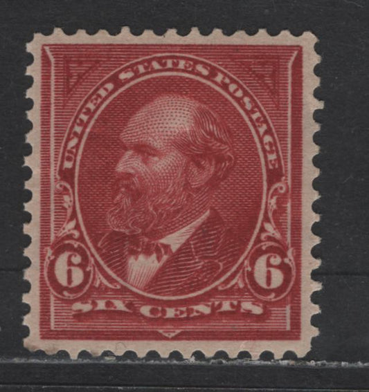 Lot 233 United States Of America SC#282 6c Lake Brown James Garfield, 1895-1903 Watermarked First Bureau Banknote Issue, A VFOG Single