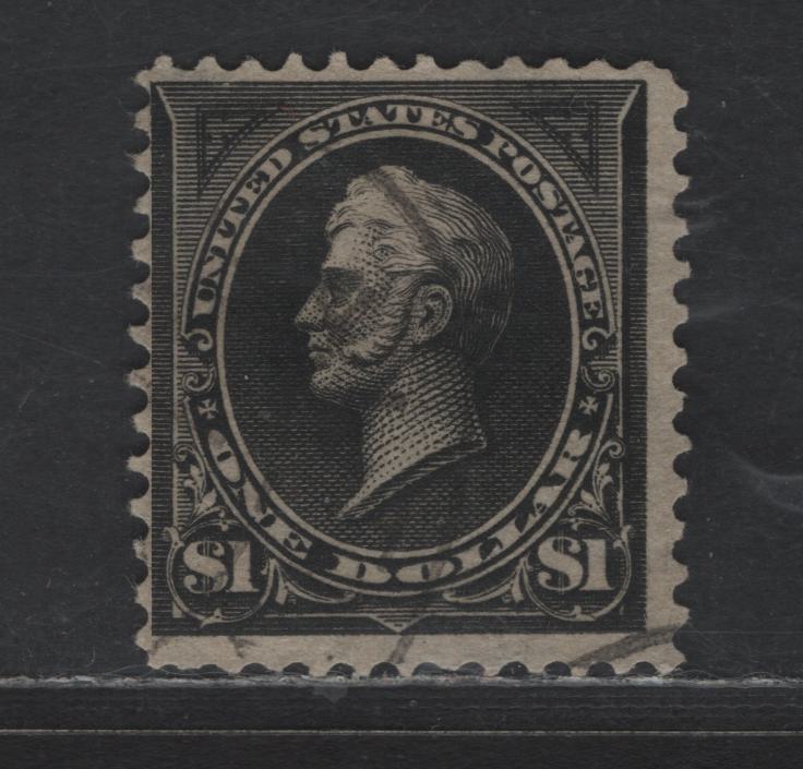 Lot 238 (C) United States Of America SC#276 1 Black Commodore Perry, 1895-1903 Watermarked First Bureau Banknote Issue, A Fine Used Single
