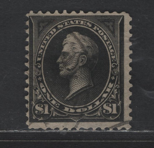 Lot 238 (C) United States Of America SC#276 1 Black Commodore Perry, 1895-1903 Watermarked First Bureau Banknote Issue, A Fine Used Single