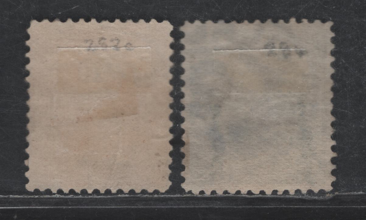 Lot 239 (C) United States Of America SC#283a, 284 10c, 15c Orange Brown & Olive Green Webster & Clay, 1895-1903 Watermarked First Bureau Banknote Issue, 2 VF Used Singles 10c Is Type II