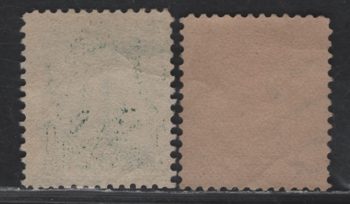 Lot 247 United States Of America SC#300, 307 1c, 10c Dark Blue Green & Pale Red Brown Franklin & Webster, 1902-1908 Second Bureau Issue, 2 Fine unused Singles