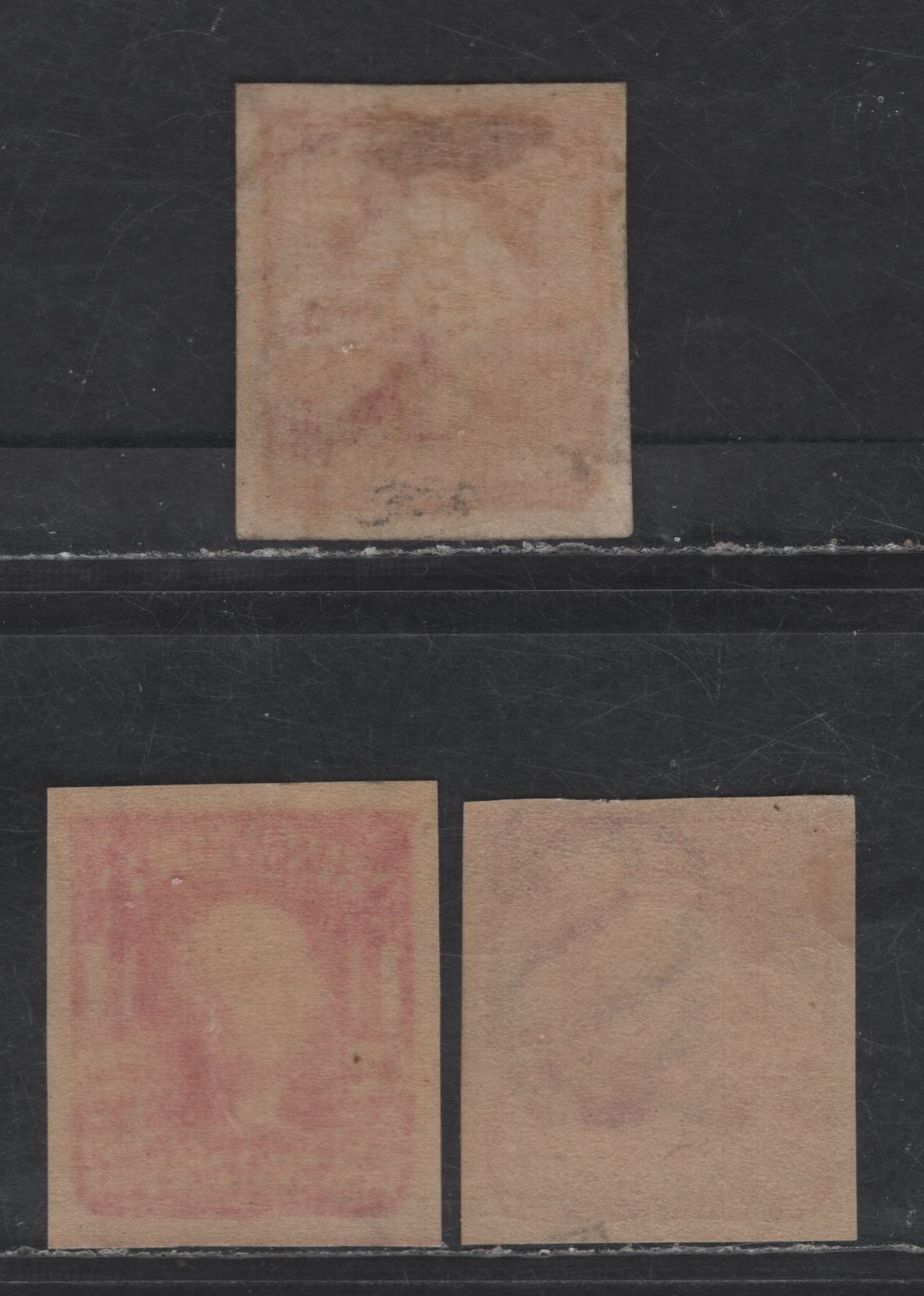Lot 251 United States Of America SC#320, 320b, 320A 2c Carmine, Carmine Rose & Lake George Washington, 1902-1908 Second Bureau Issue, 3 VFOG & VFNH Singles Imperf Singles, Type I For All Except Lake, Which Is Type II, Scarlet Is NH