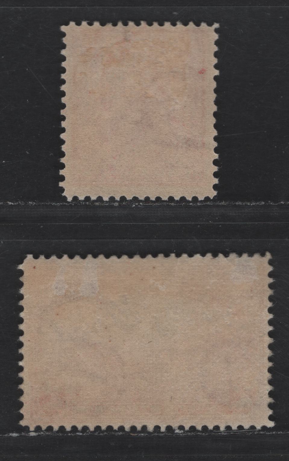 Lot 261 United States Of America SC#367, 372 2c Carmine Lincoln, Halfmoon & Steamship, 1909 Lincoln Centenary & Hudson-Fulton Issues, 2 Fine OG Singles