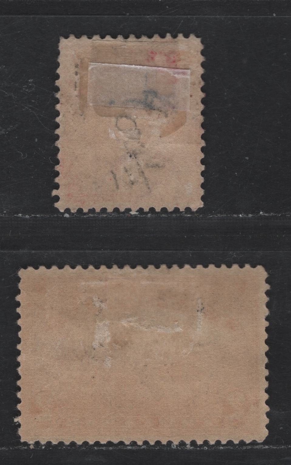 Lot 262 United States Of America SC#367, 372 2c Carmine Lincoln, Halfmoon & Steamship, 1909 Lincoln Centenary & Hudson-Fulton Issues, 2 Fine OG Singles