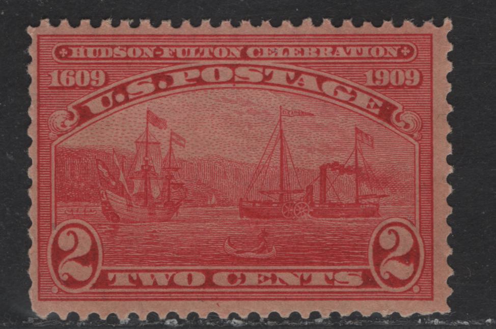 Lot 269 United States Of America SC#372 2c Carmine Halfmoon & Steamship, 1909 Hudson-Fulton Celebration Issue, A Fine NH Single