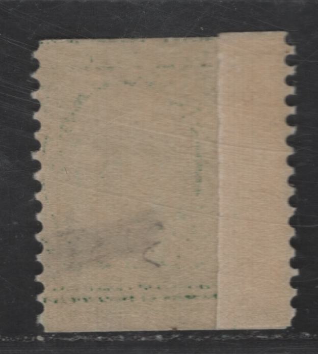 Lot 277 United States Of America SC#352var 1c Green Benjamin Franklin, 1908-1920 Washington-Franklin Issue, A Fine OG Single Paste-Up Single, Perf. 12 Vertically, Wmk Double Lined USPS